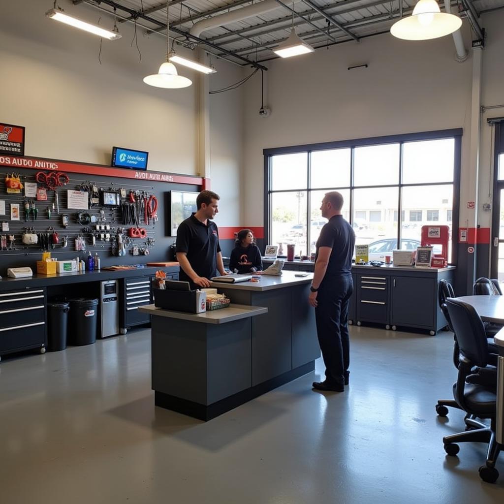 Modern and Clean Auto Service Center Interior in Chandler