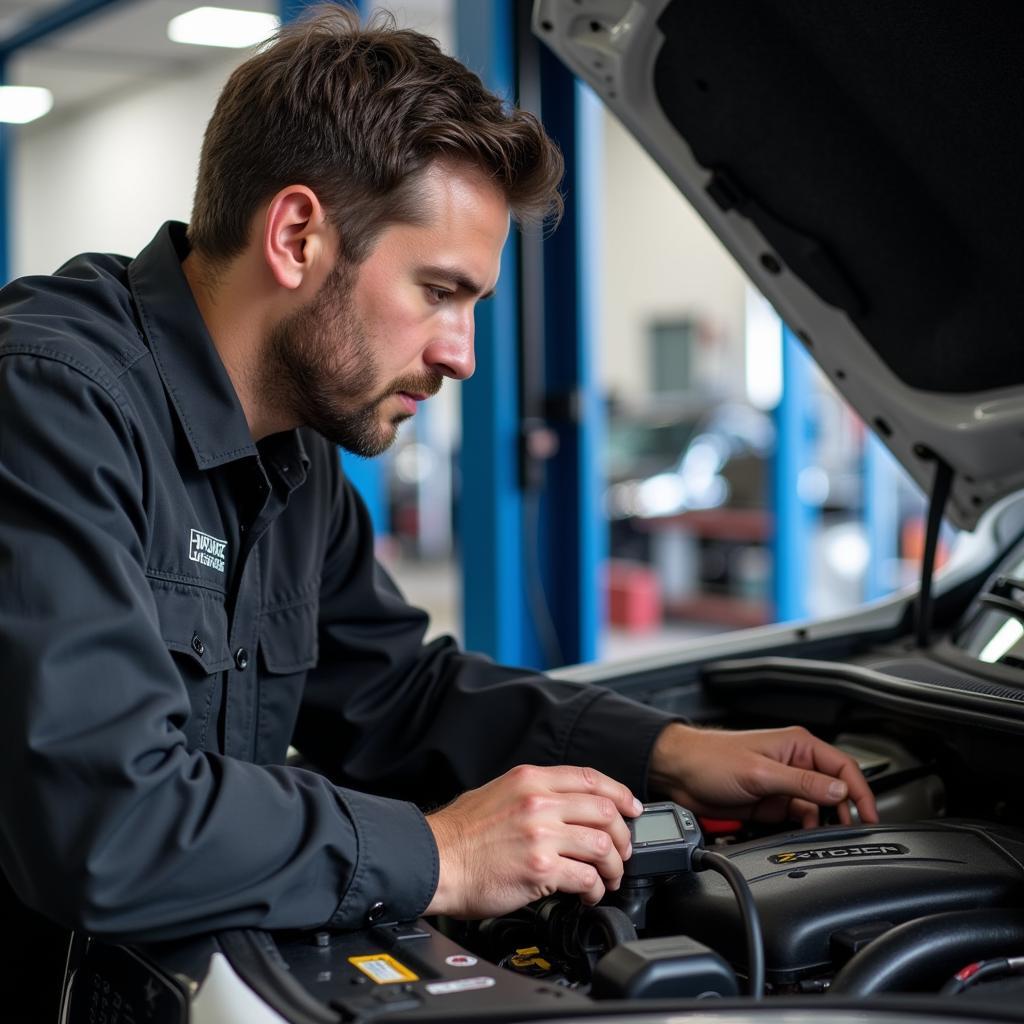 Chattanooga Mechanic Performing Car Diagnostics