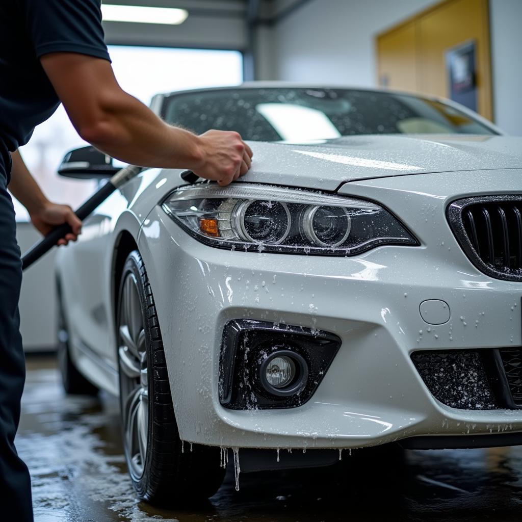 Exterior Car Wash at a Chattanooga Detailing Shop