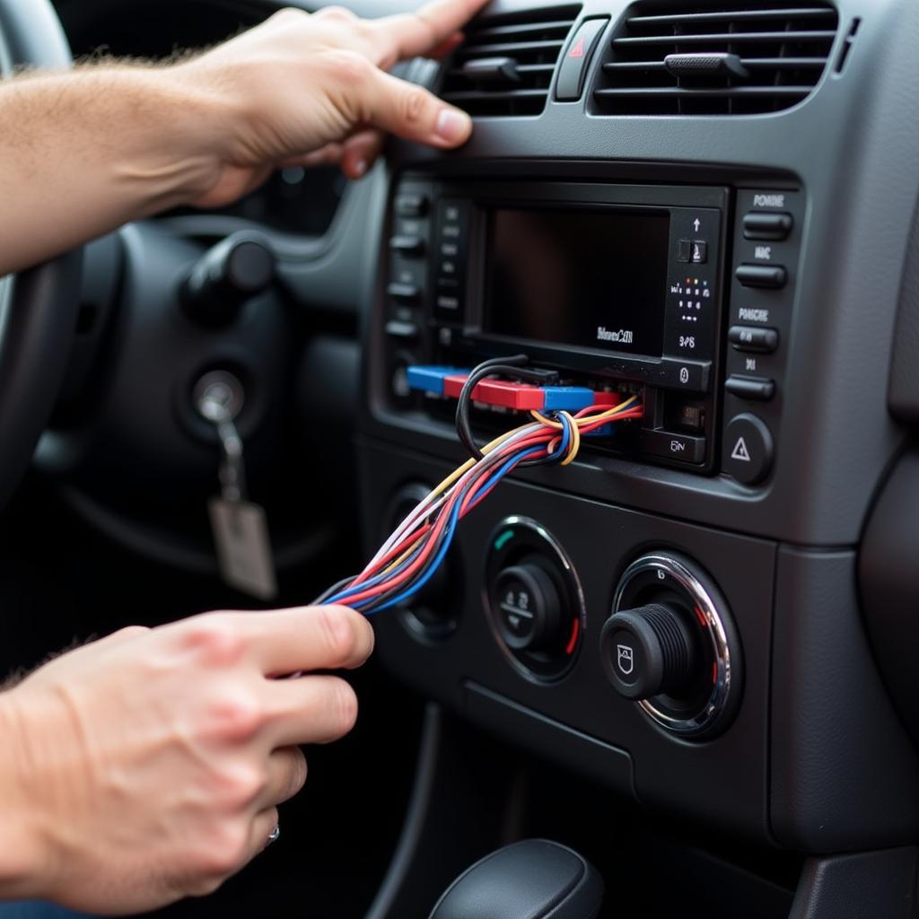 Inspecting the wiring harness for damage or loose connections