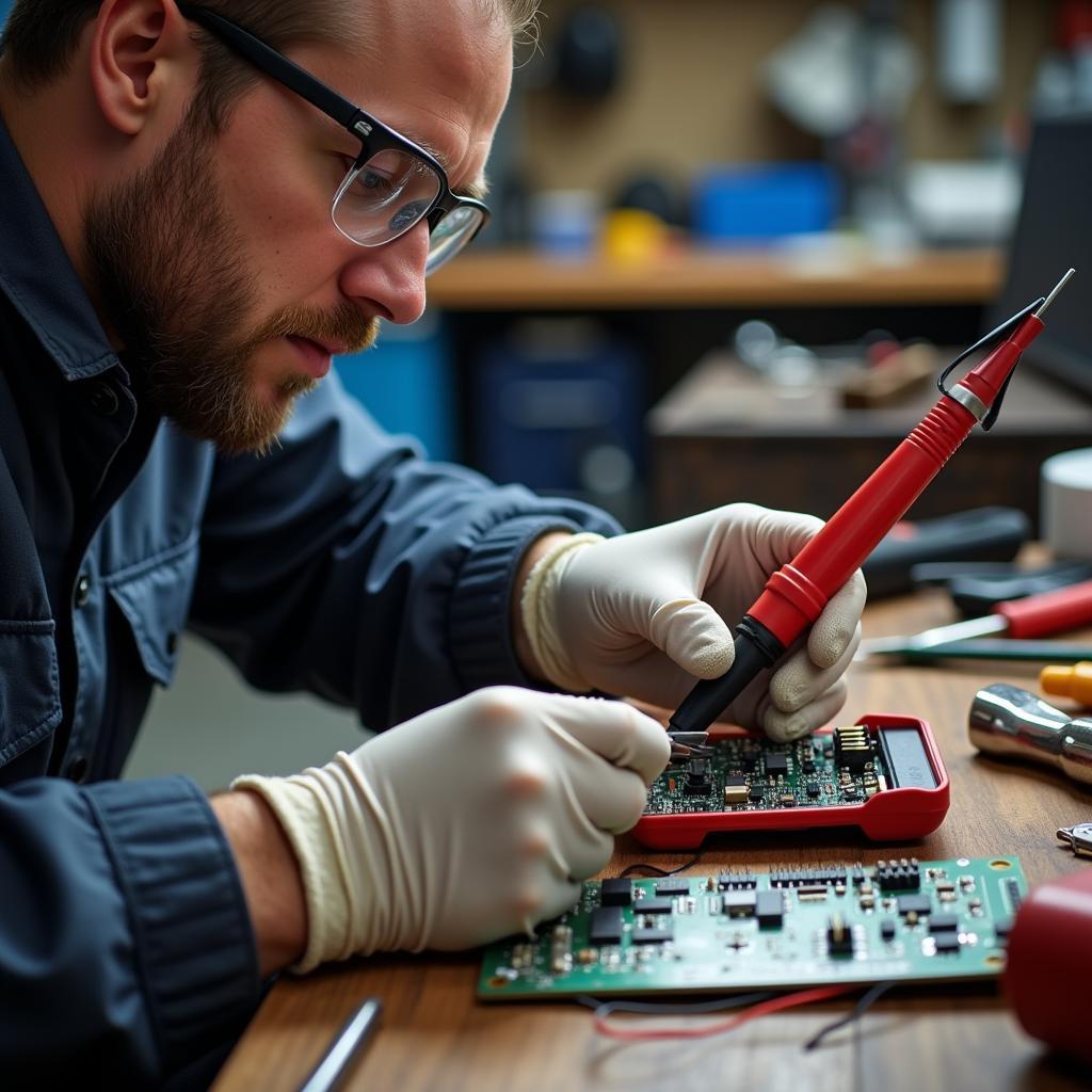 Checking the LED Driver Module with a Multimeter