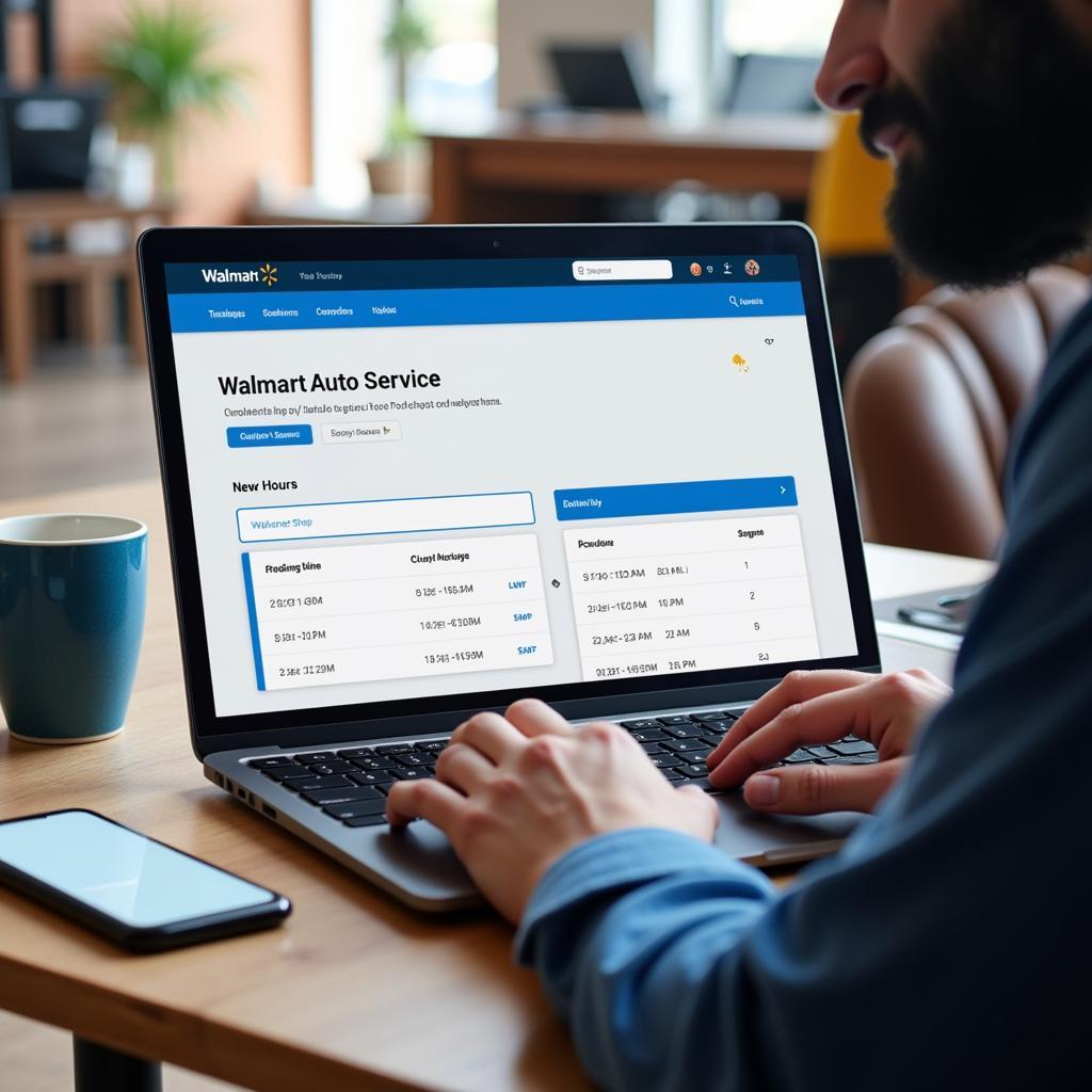 Checking Walmart Auto Service Hours Online