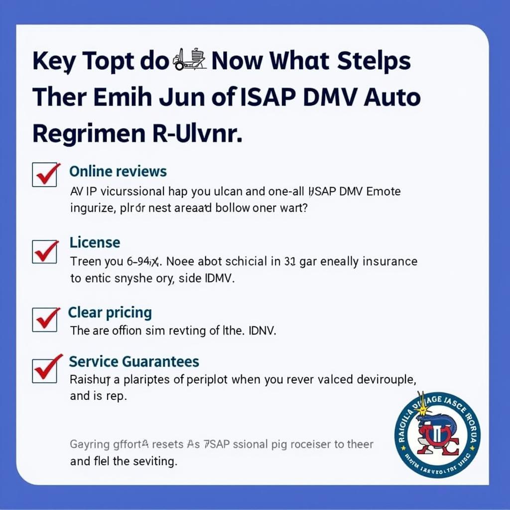 Choosing a Reputable ASAP DMV Auto Reg Service