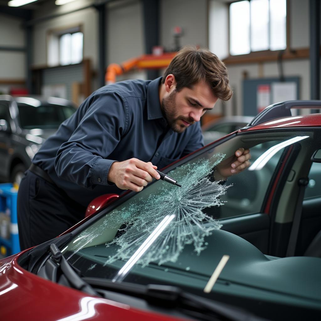 Choosing Auto Glass Service Knoxville Technician