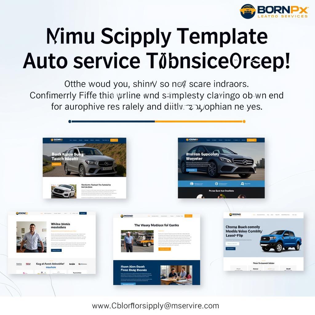 Selecting a Template for Auto Service Website Design