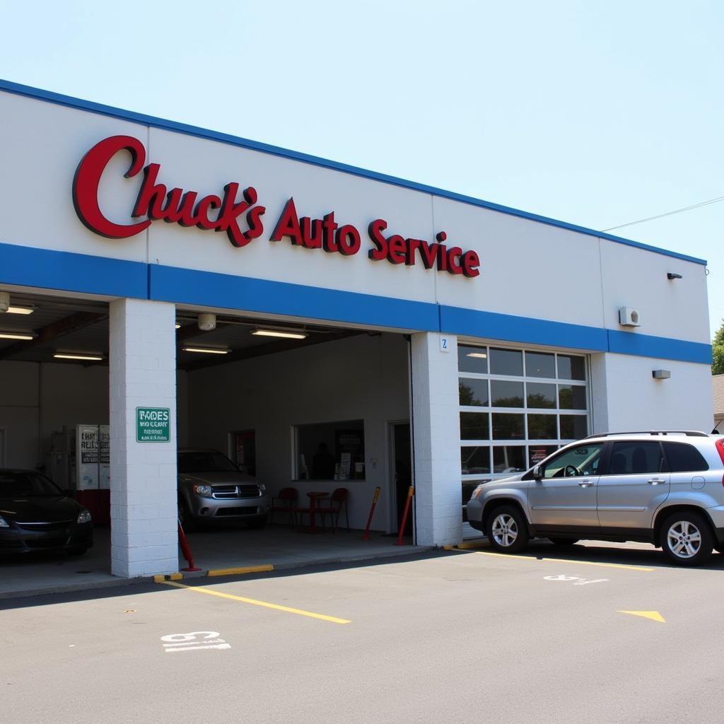 Modern Exterior of Chuck's Auto Service