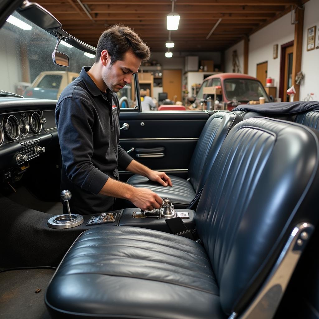 Expert Restoring Classic Car Interior