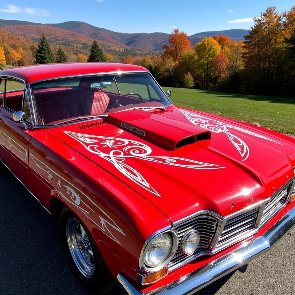 Classic Car with Pinstriping in Vermont