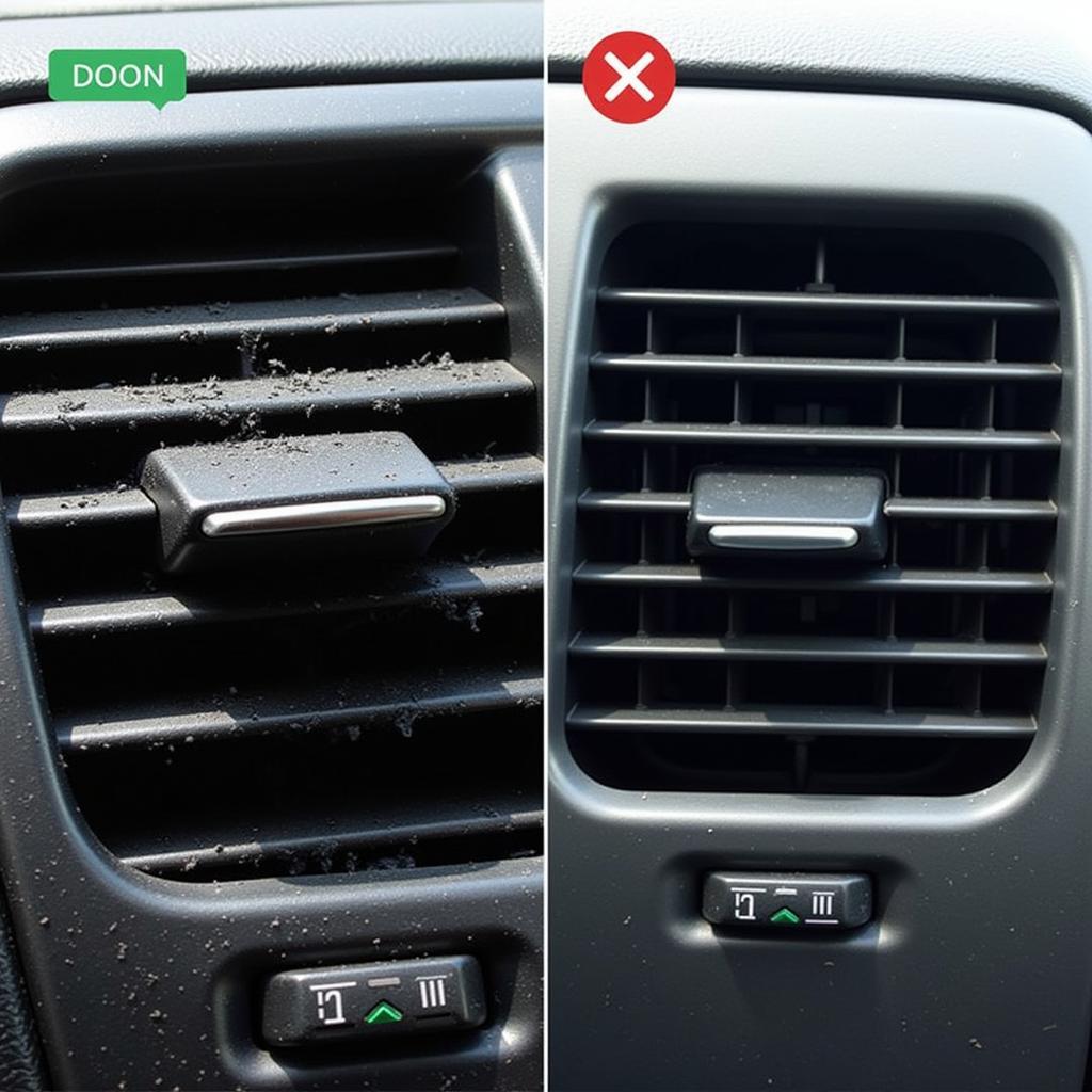 Clean Car AC Vents for Efficiency