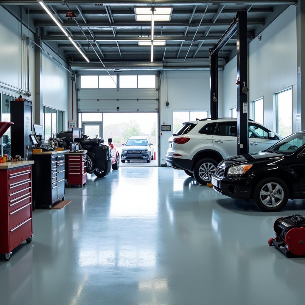 Clean and Organized Auto Service Bay in Memphis