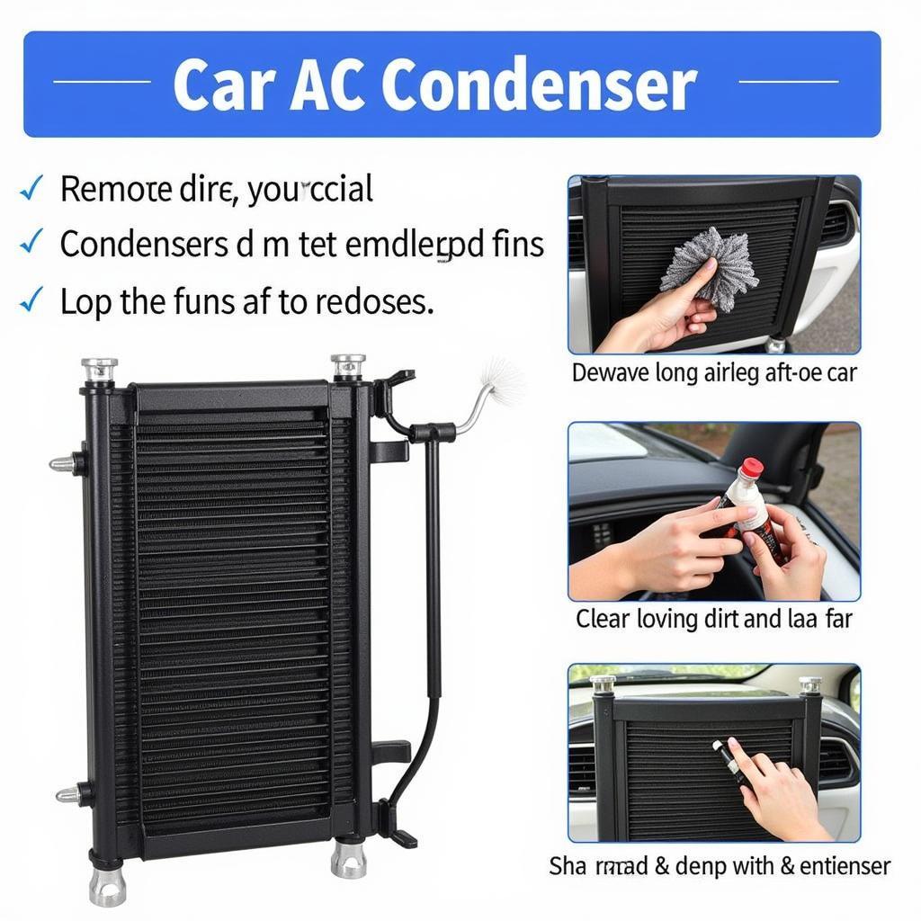 Cleaning Car AC Condenser