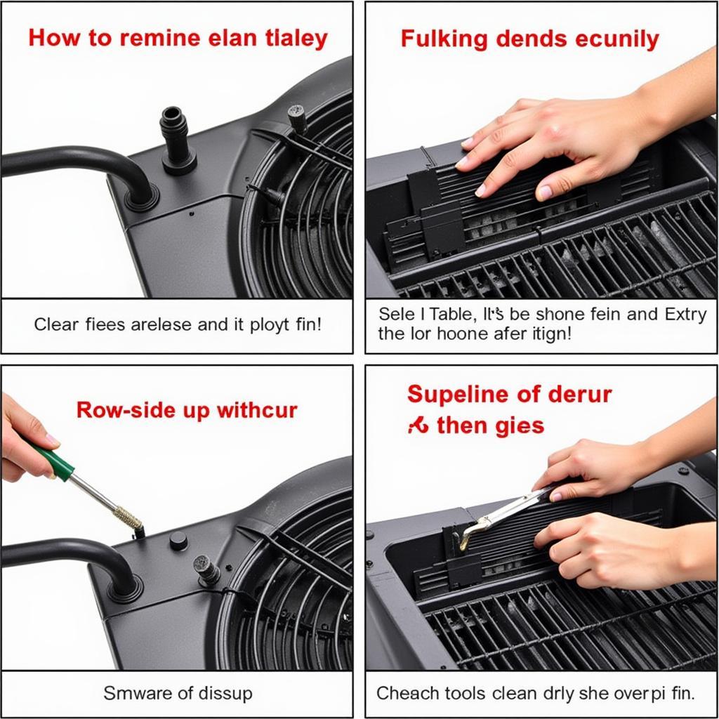 Cleaning Car AC Condenser Fins