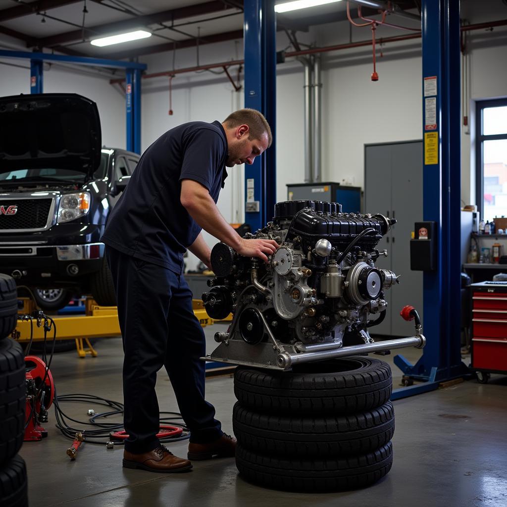 Colerain Tire & Auto Service Repair Bay