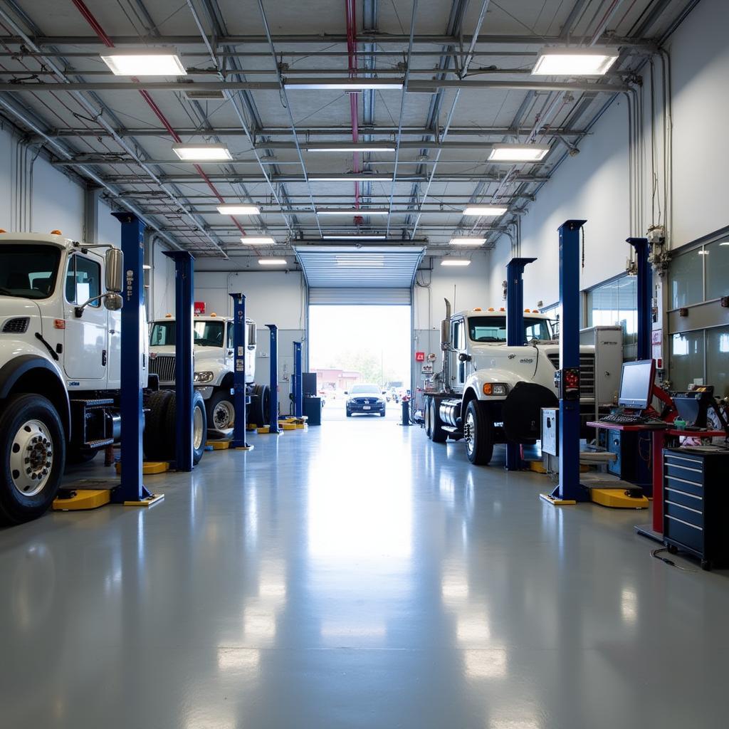 Modern auto truck service center in Colorado Springs