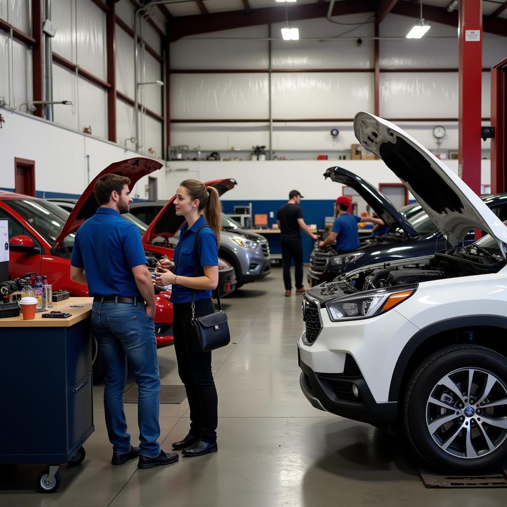 Columbus OH Auto Repair Shop in Action