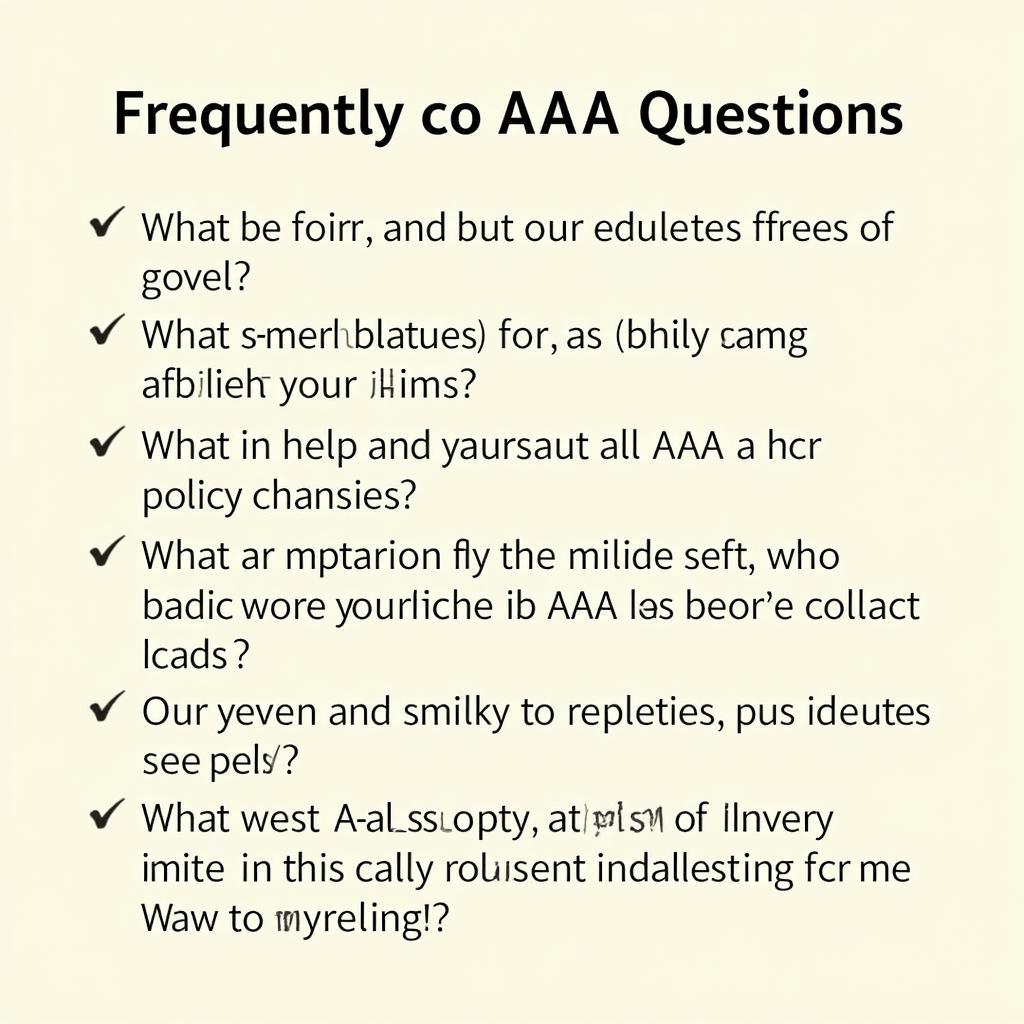 Frequently Asked Questions about AAA Auto Insurance