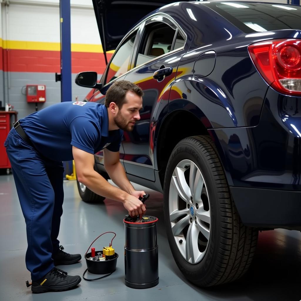 Mechanic Performing Common Auto Repair Services in West Allis