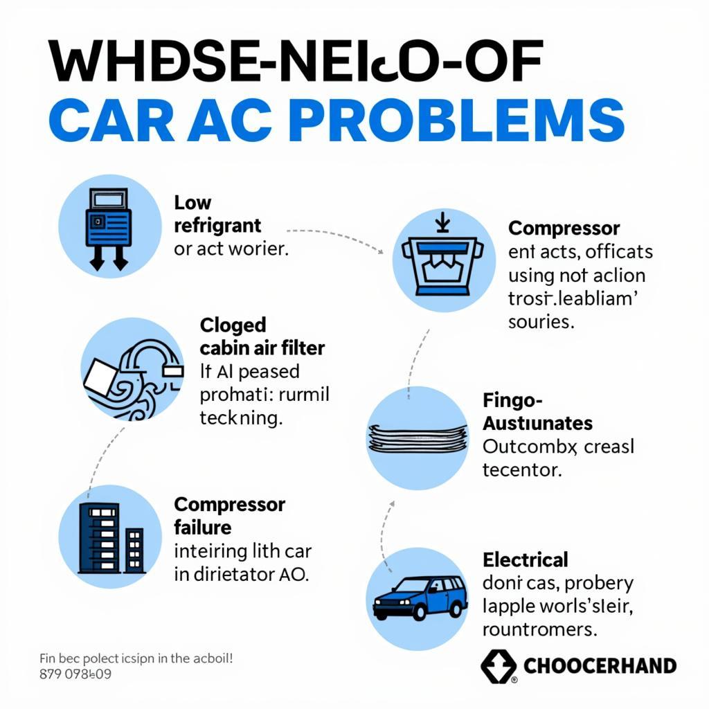 Common Car AC Problems Visual Guide