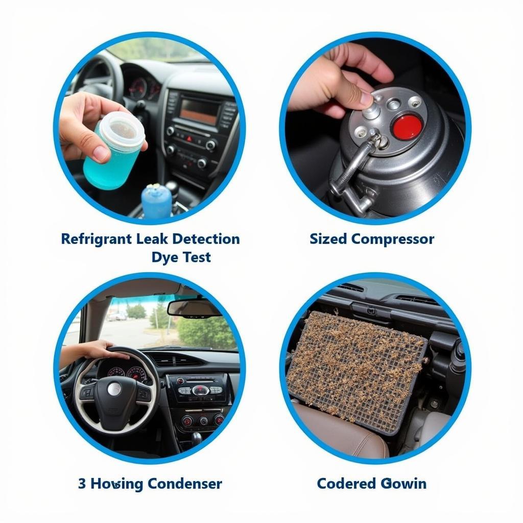 Visual Representation of Common Car AC Issues