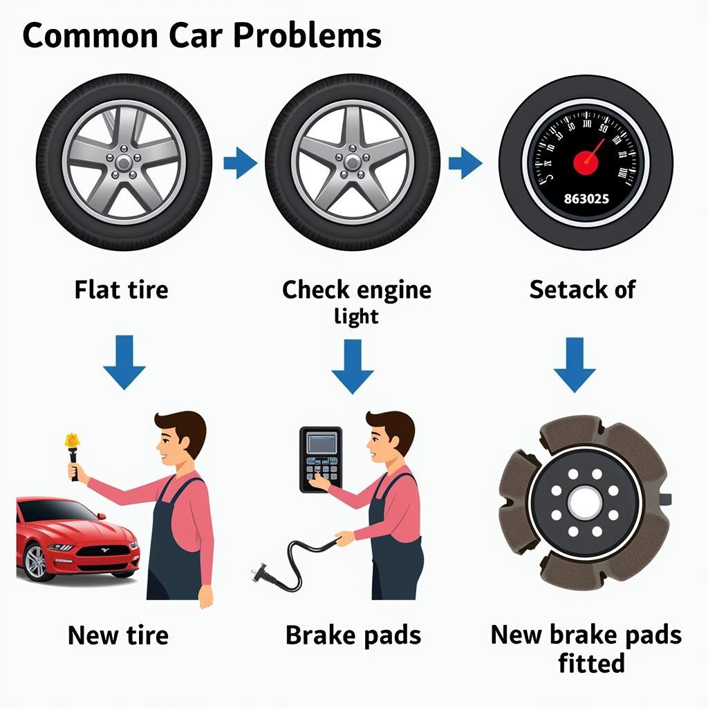 Common Car Problems and Solutions Illustrated