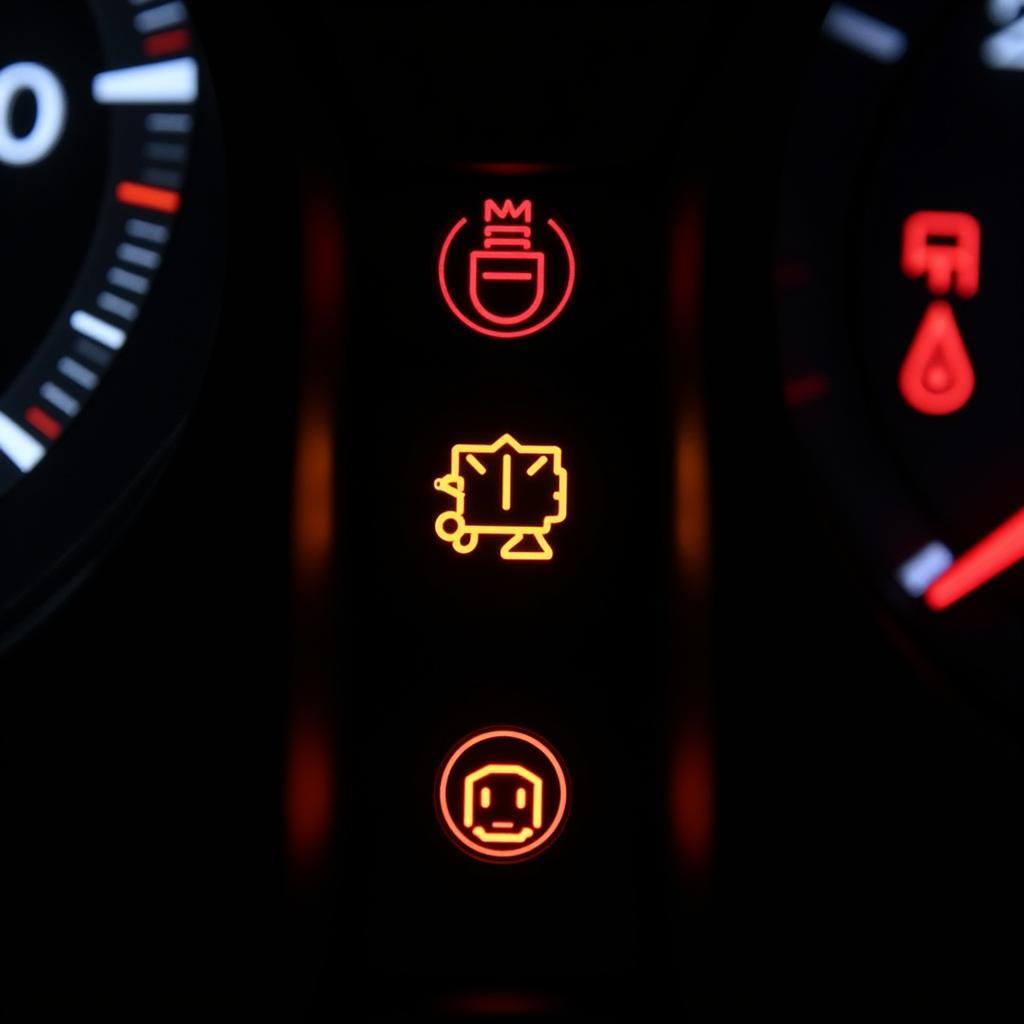 Dashboard Warning Lights Indicating Car Problems