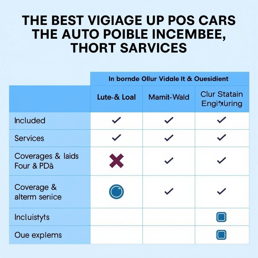 Comparing Auto Service Memberships