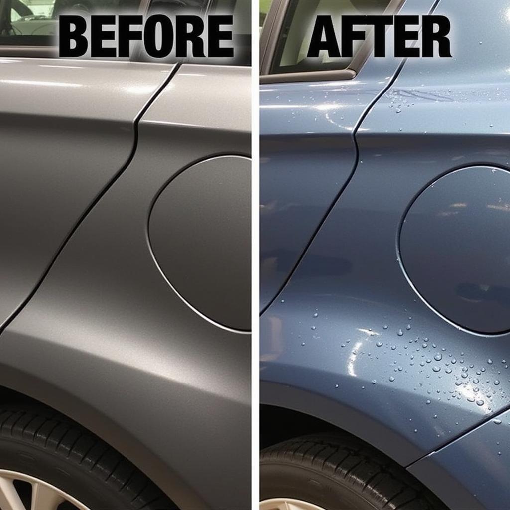 Comparing Coated and Uncoated Car Paint