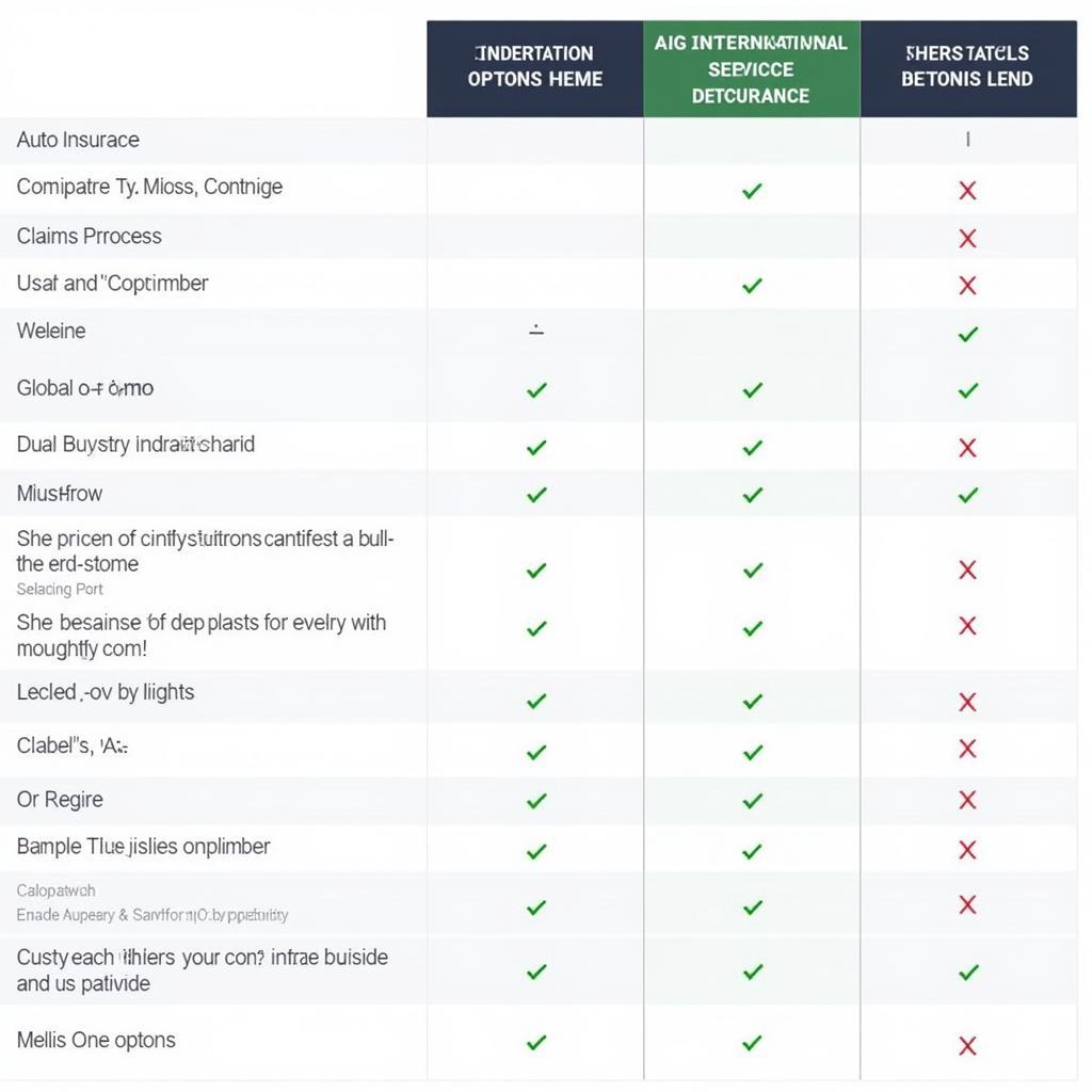 Comparing International Auto Insurance Providers