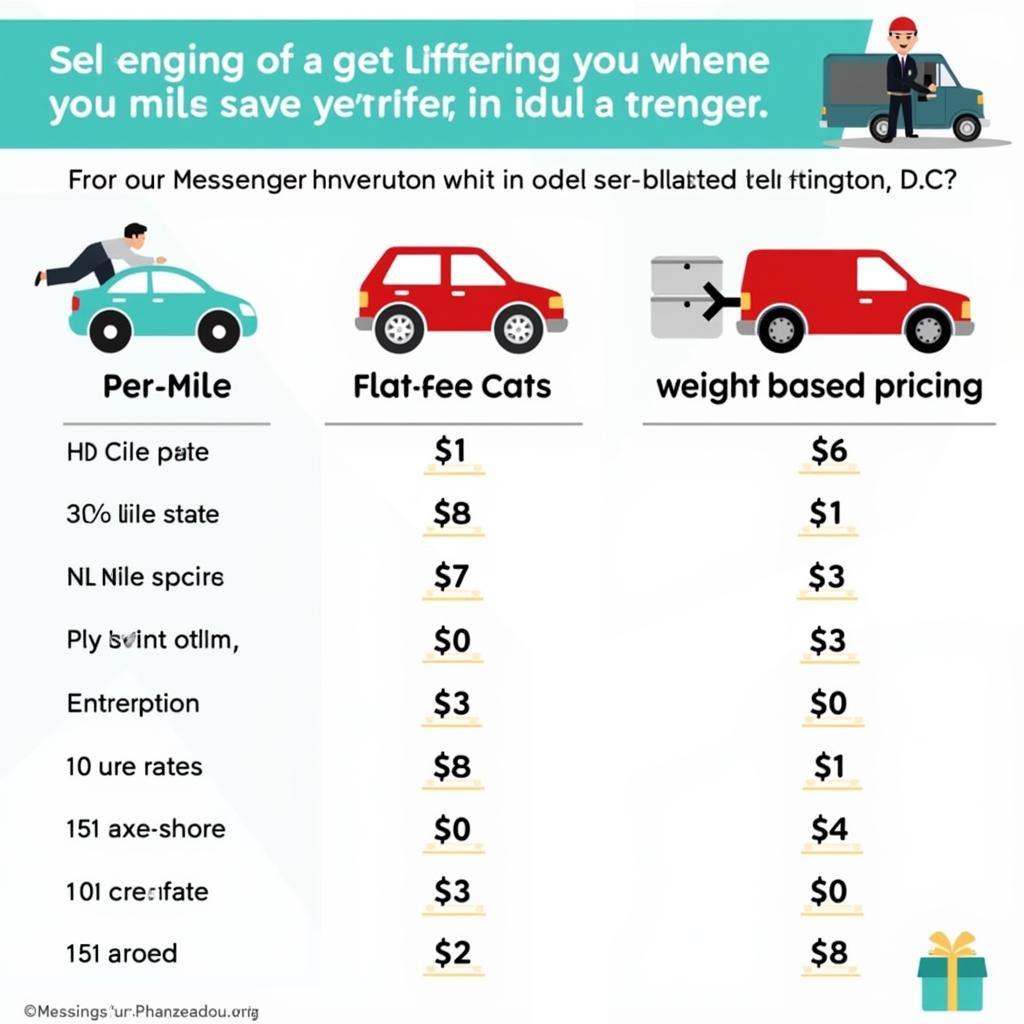 Comparing Washington D.C. Messenger Service Prices