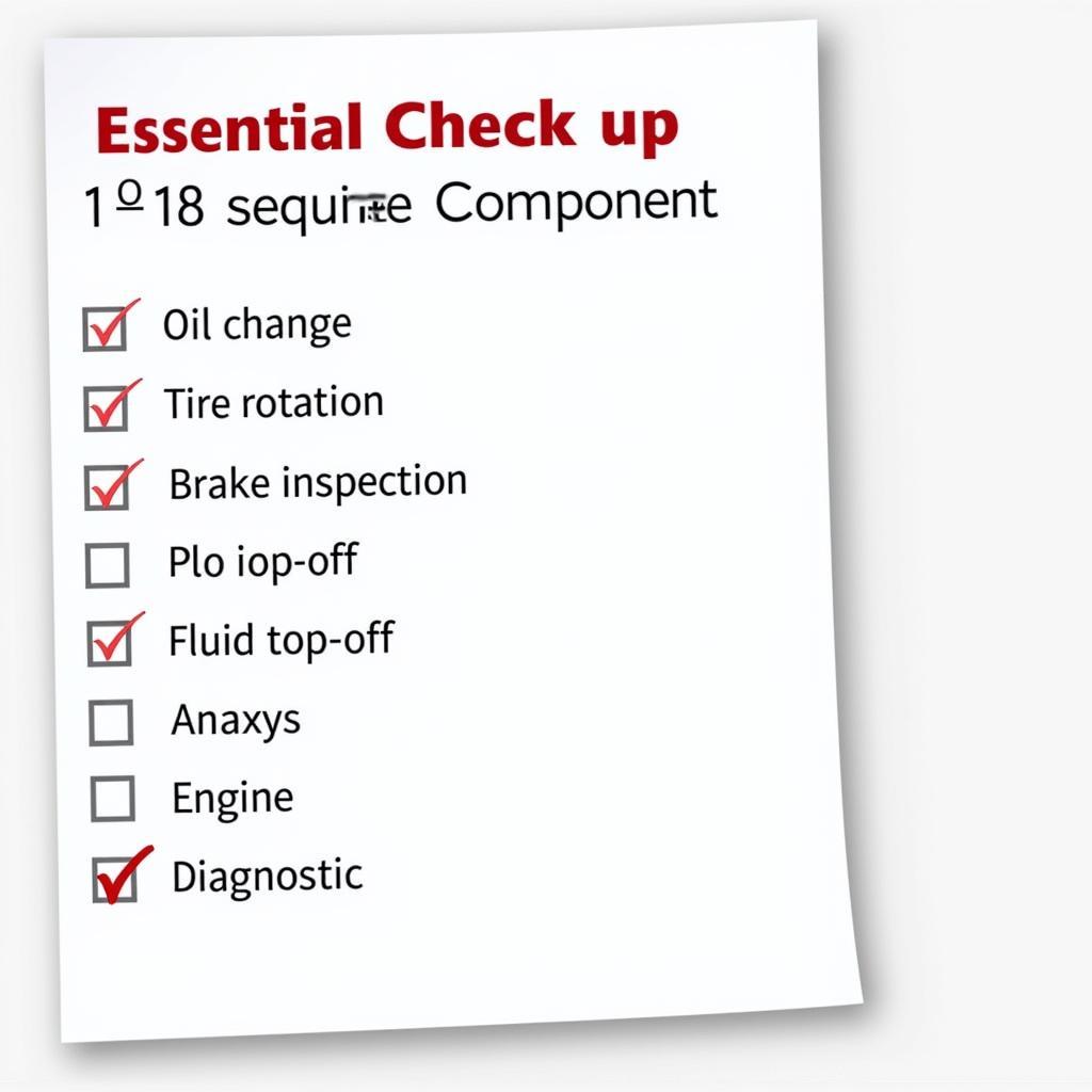 Comprehensive Auto Service Offer Checklist