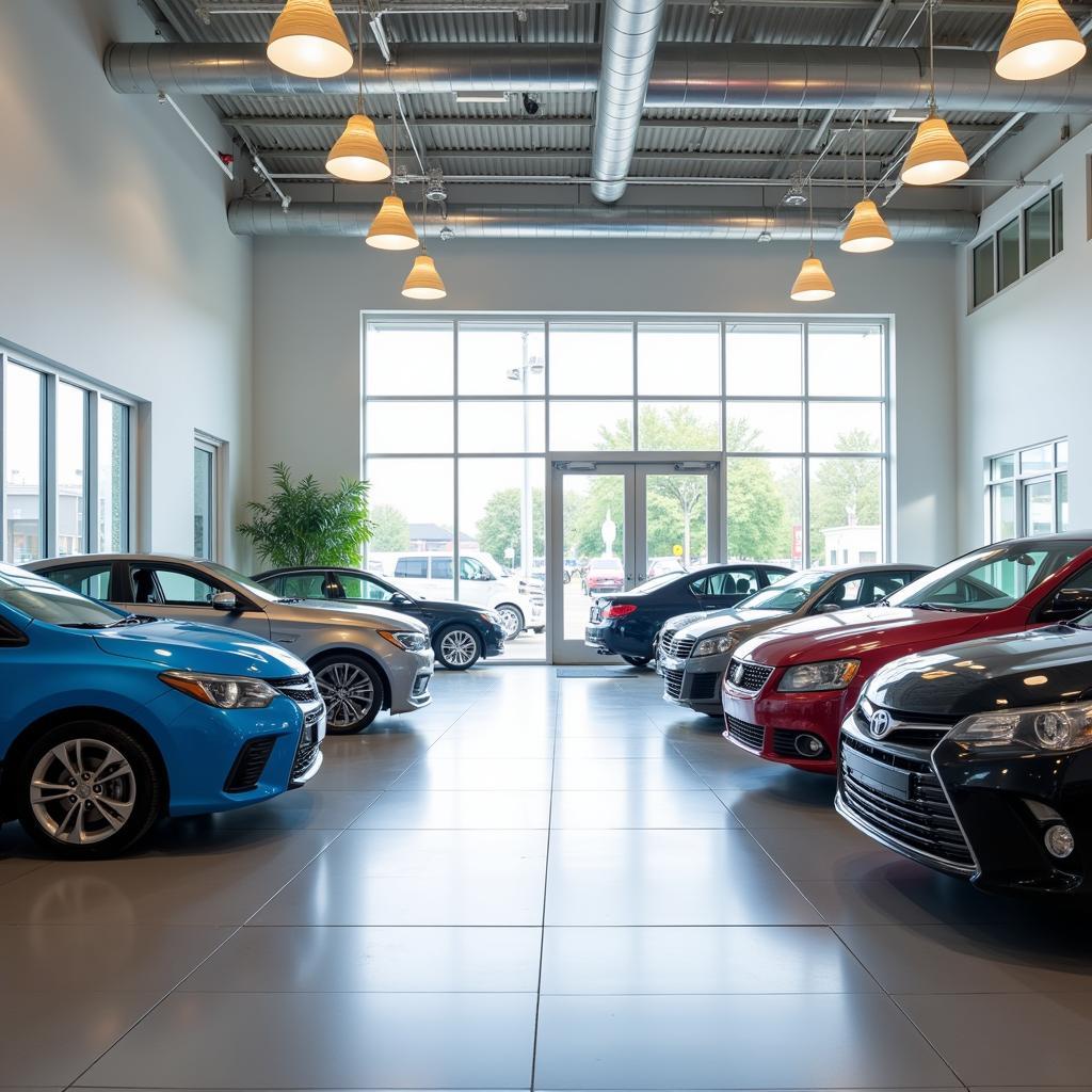 Modern and Spacious Car Showroom at Cooper Auto Sales & Service