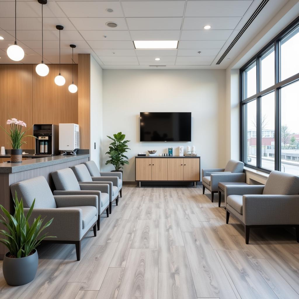 Comfortable customer waiting area at a Copperas Cove auto service center