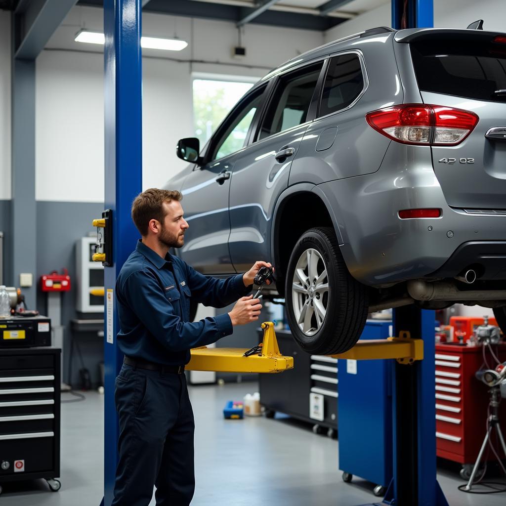 Coral Springs Auto Repair Shop: Mechanic Working on a Car