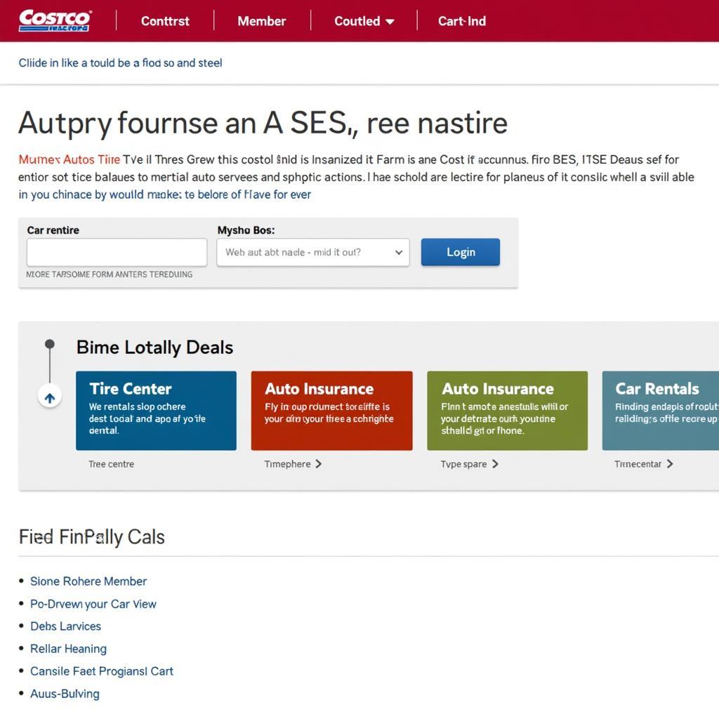 Costco Auto Program Website