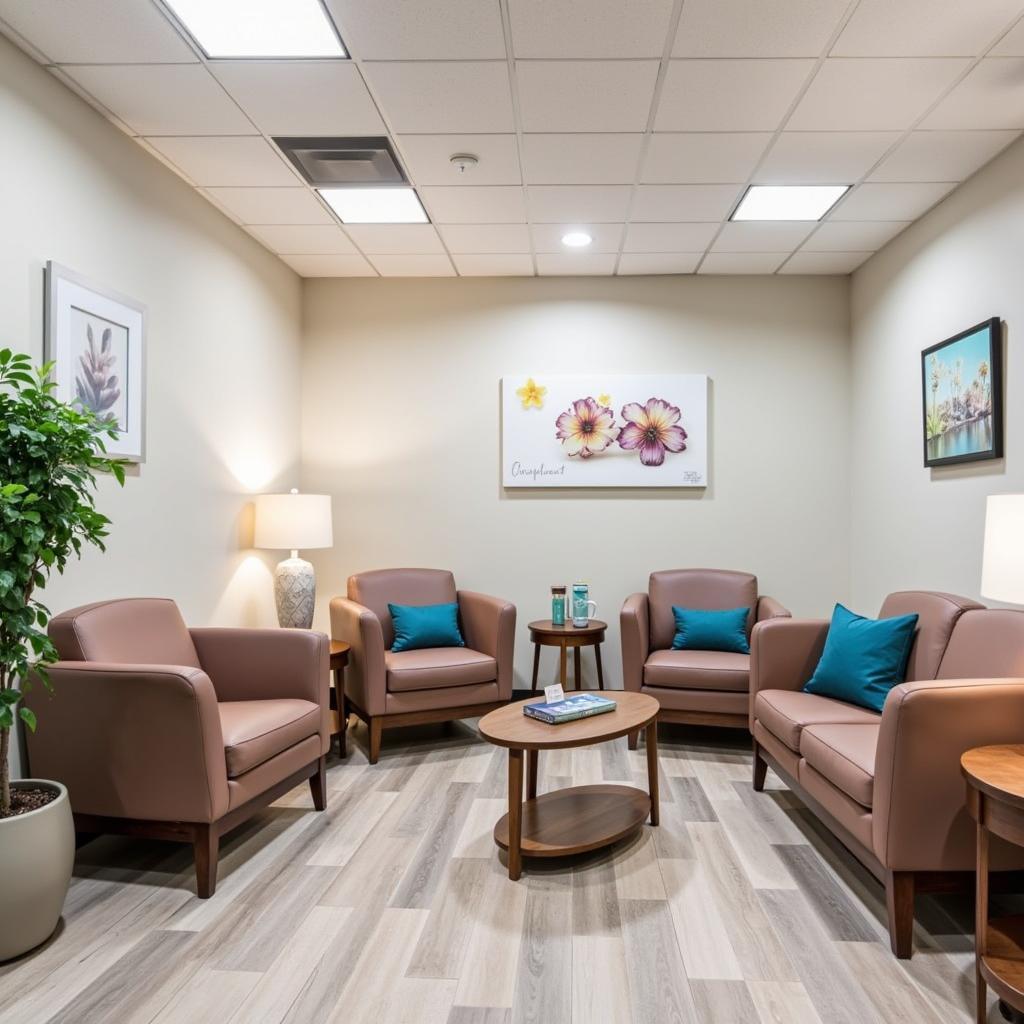 Comfortable Waiting Area in Auto Repair Shop