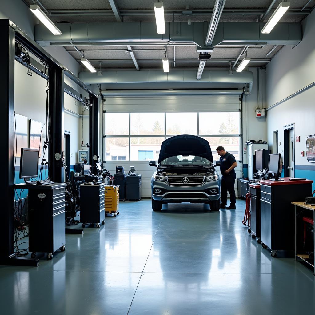 Modern Auto Service Facility