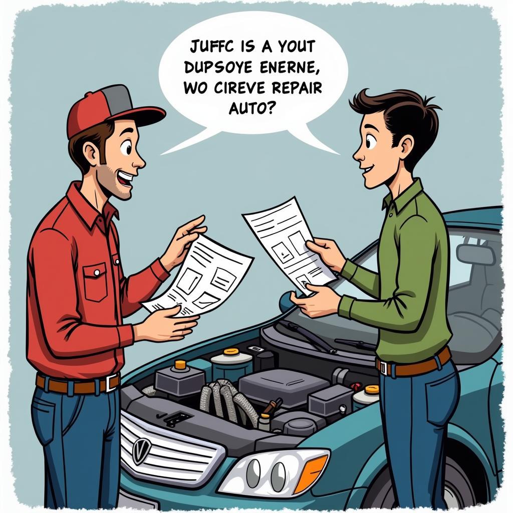 Customer Asking Questions to Mechanic