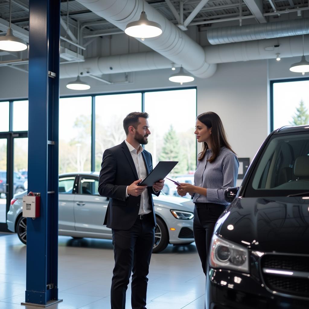 Customer Consulting with Service Advisor