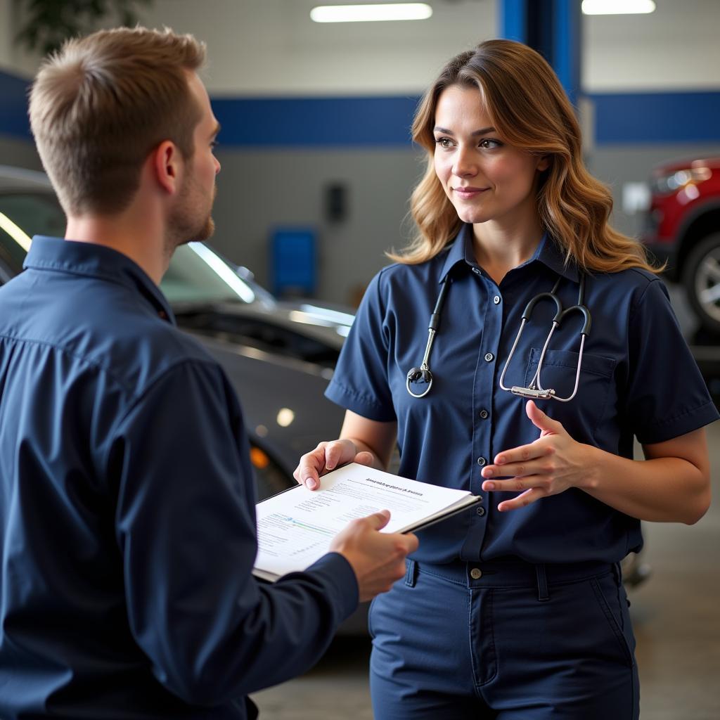 Customer Service at an Auto Repair Shop