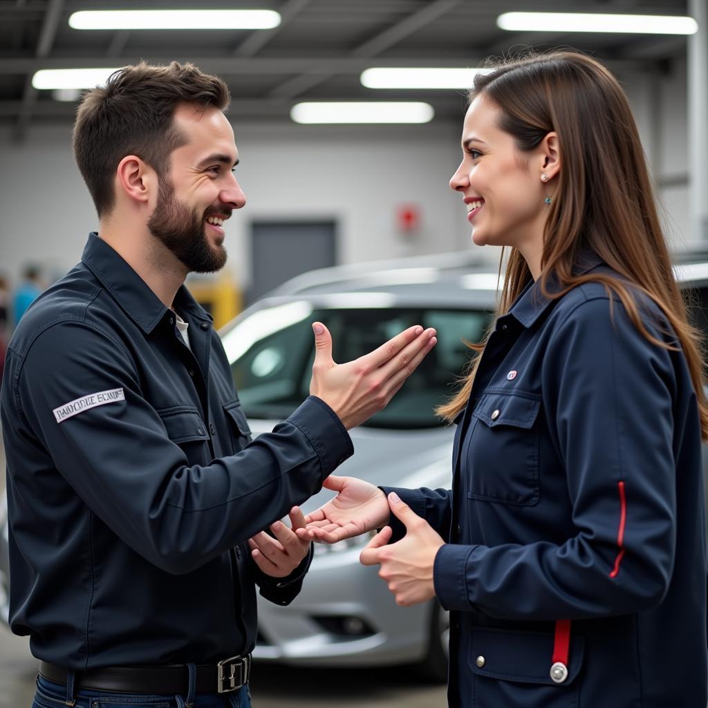 Excellent Customer Service in a Car Repair Shop