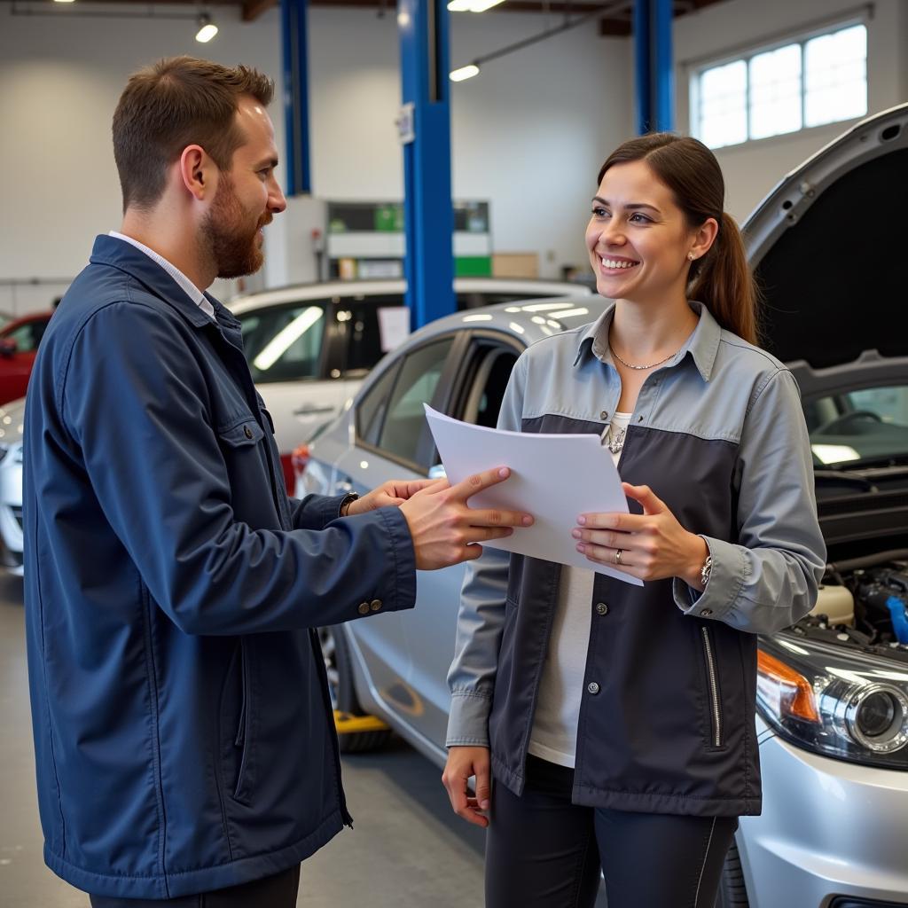 Customer Service Interaction at Brown's Auto Services