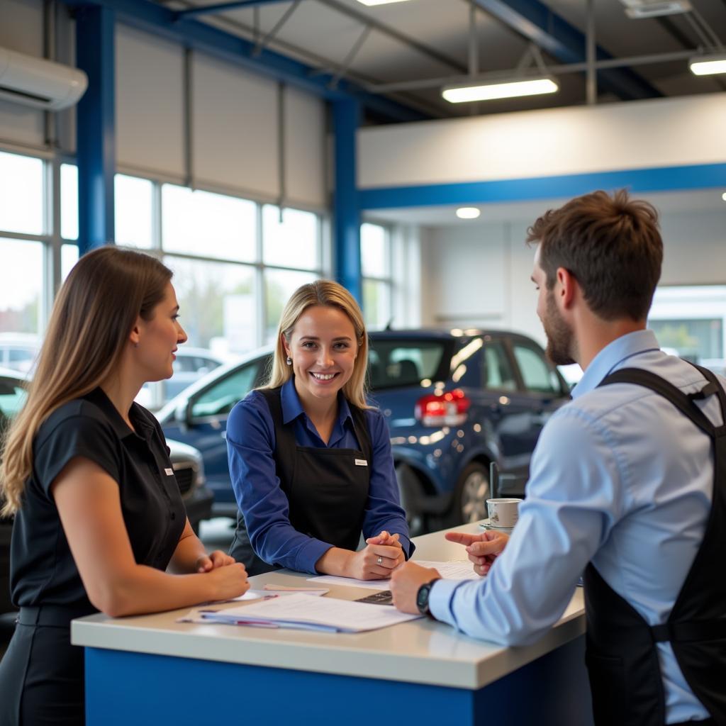 Customer Service Interaction at an Auto Park