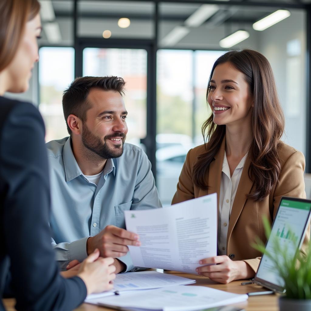 Customer Service Representative Explaining Policy Details