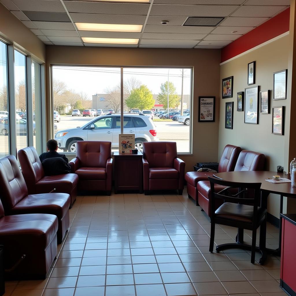 Comfortable Customer Waiting Area in Saranac Auto Repair Shop