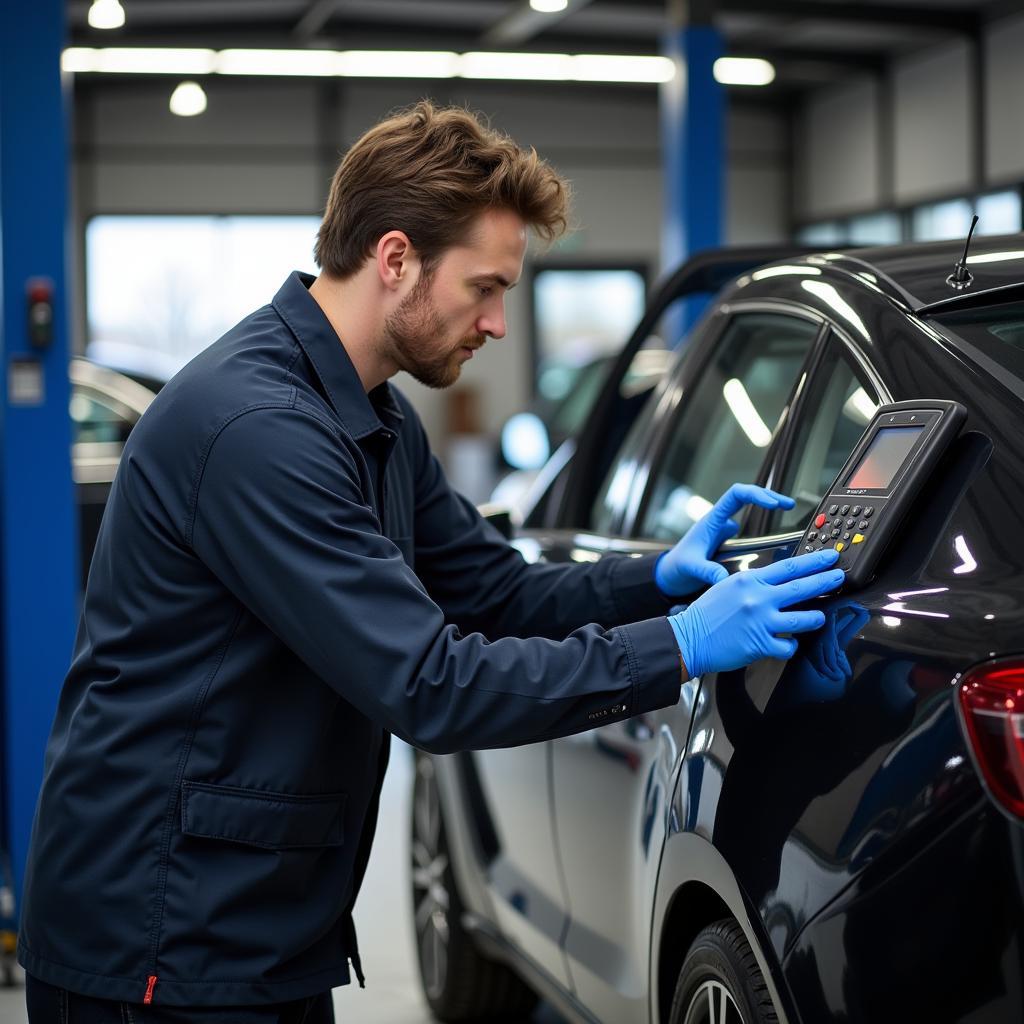 Dallas Auto Service Technician at Work