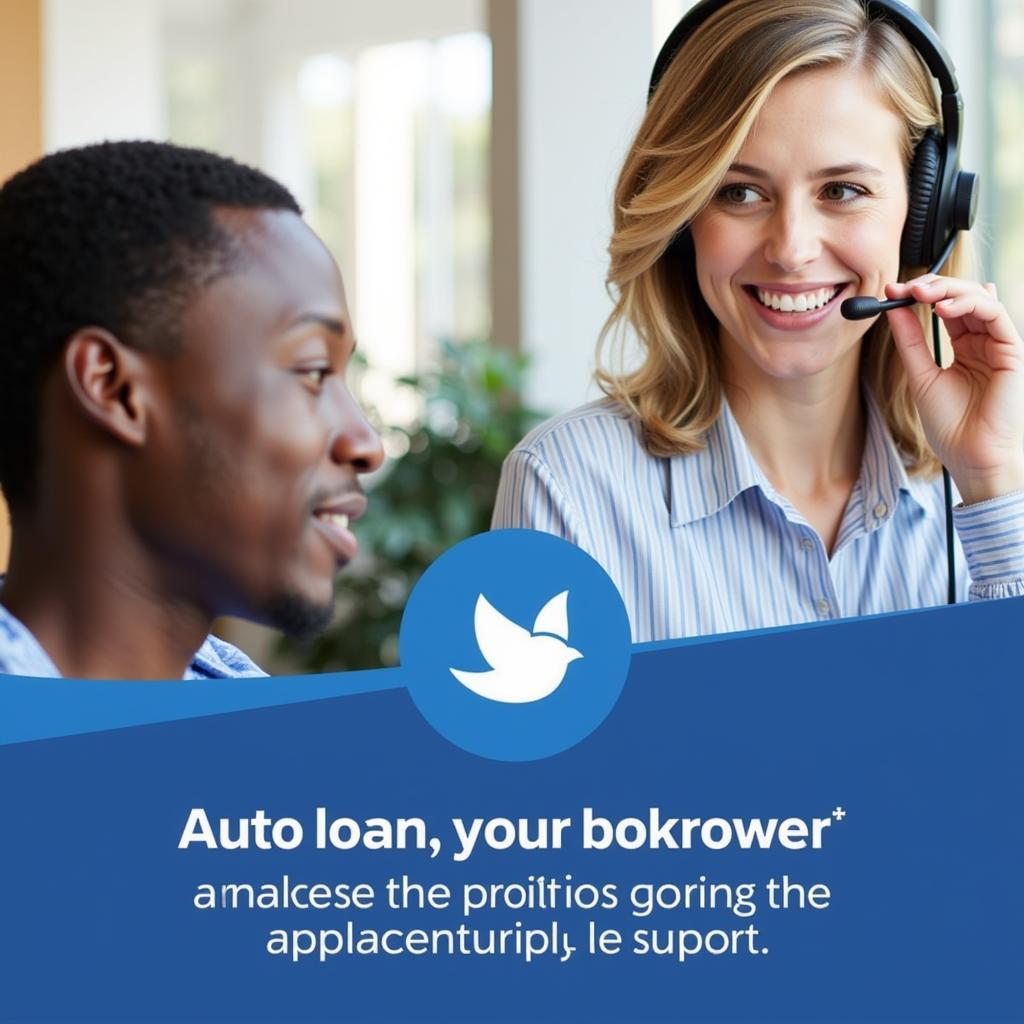 DCU Auto Loan Customer Service Representative Assisting Borrower