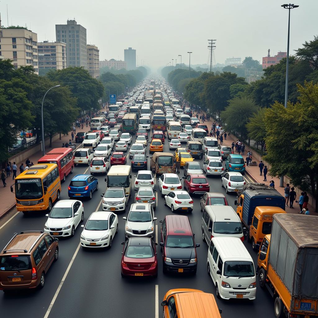 Delhi Traffic Congestion and Challenges for Drivers