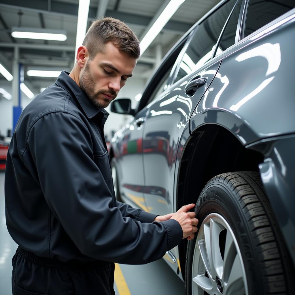 Diamond Auto Body Repair Shop in Action