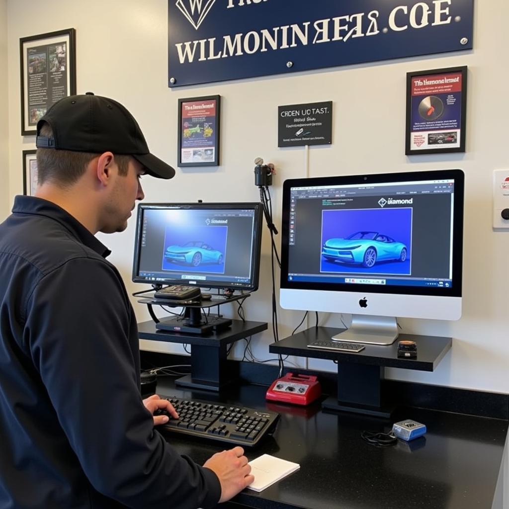 State-of-the-art diagnostic equipment at Diamond Family Auto Service