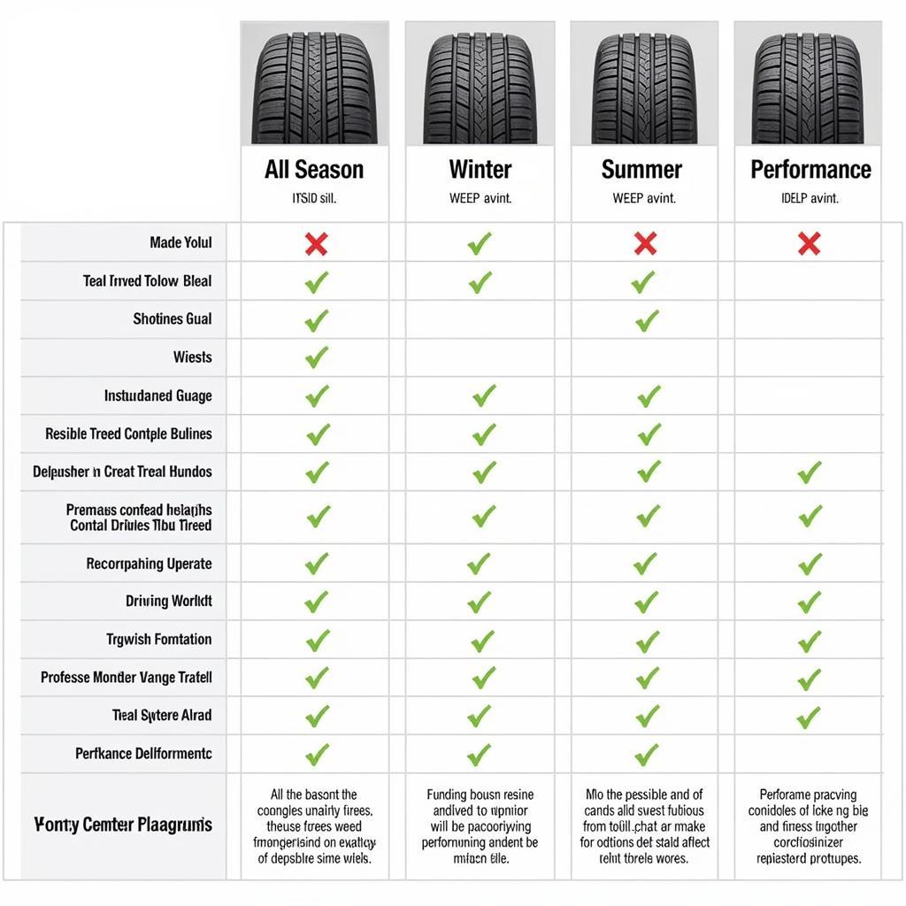 Different Tire Types Comparison